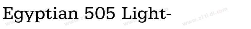 Egyptian 505 Light字体转换